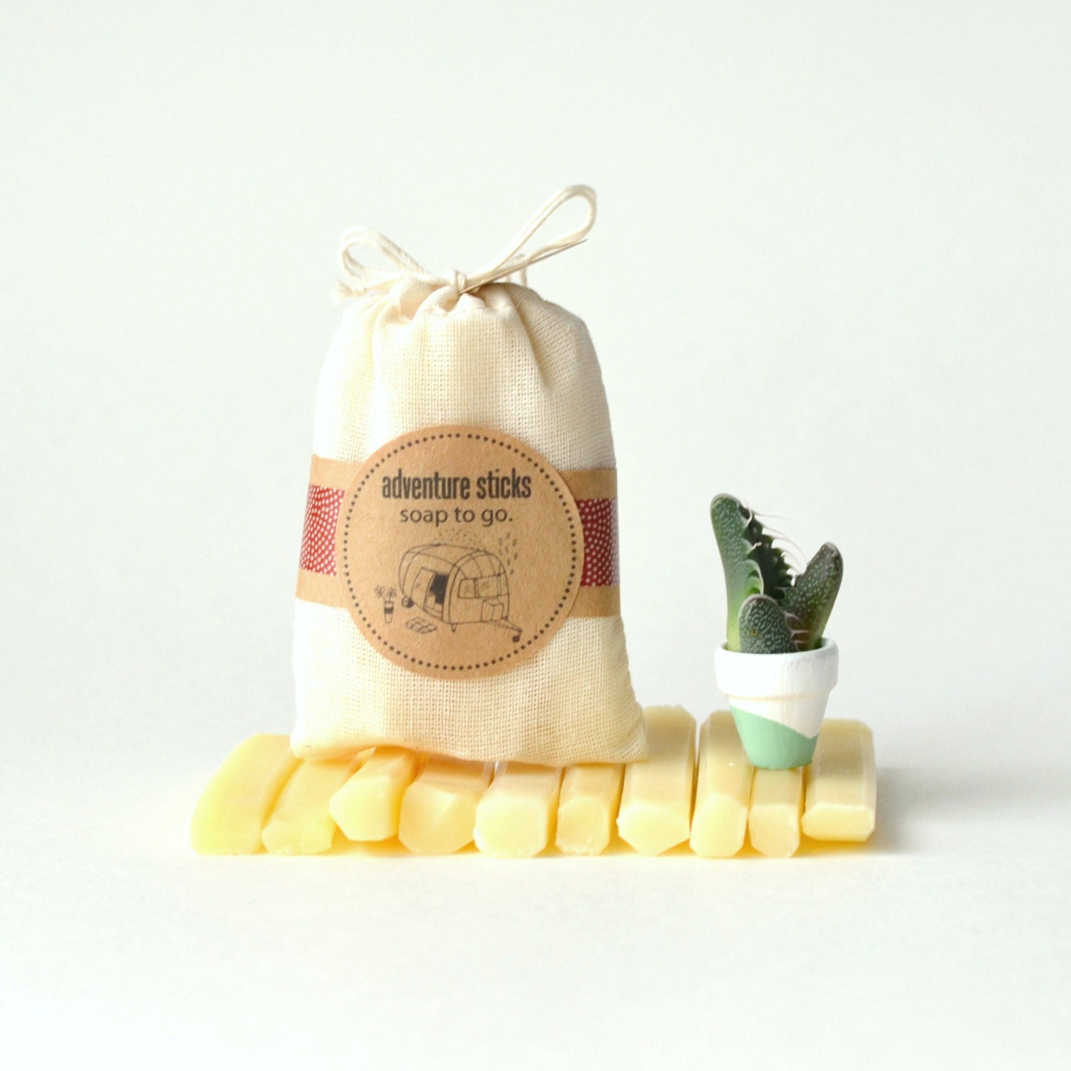 Vegan Travel Soap - Blood Orange Ginger - Soap To Go. - Travel Size Soap Sticks for your next Adventure