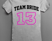 Team Bride - Bride Shirt - Jersey Style - Grey