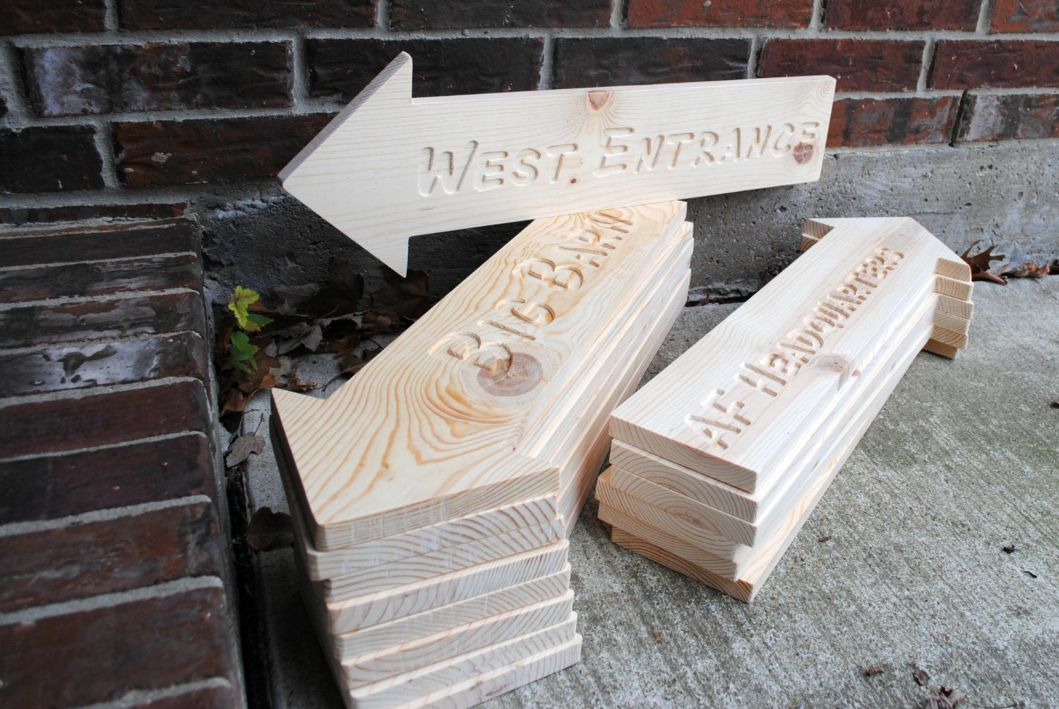DIY - Custom Direction Arrow, Carved Wooden Sign - Farm, Cabin, or Wedding Directional Arrow, Personalized