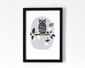 Owl . A4 Print