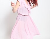 Vintage 1950s pastel pink day dress
