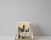 BEVELED glass mirror bottom jewelry box