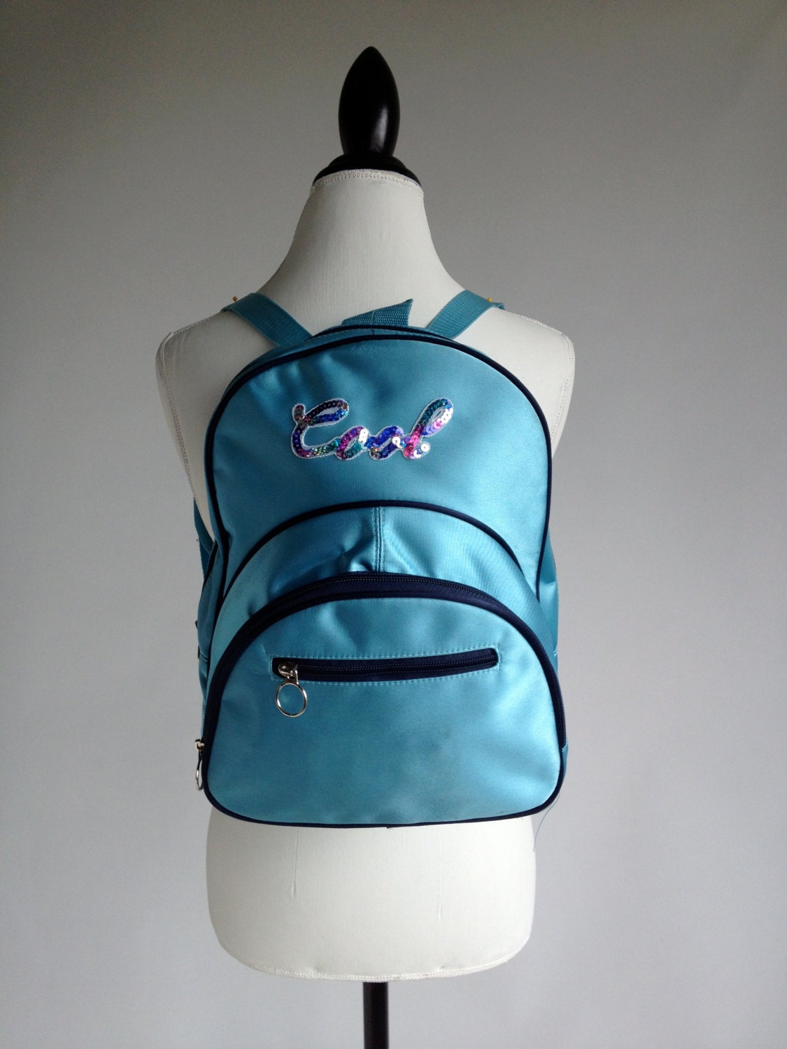 90's Baby Spice Blue Satin "COOL" Backpack