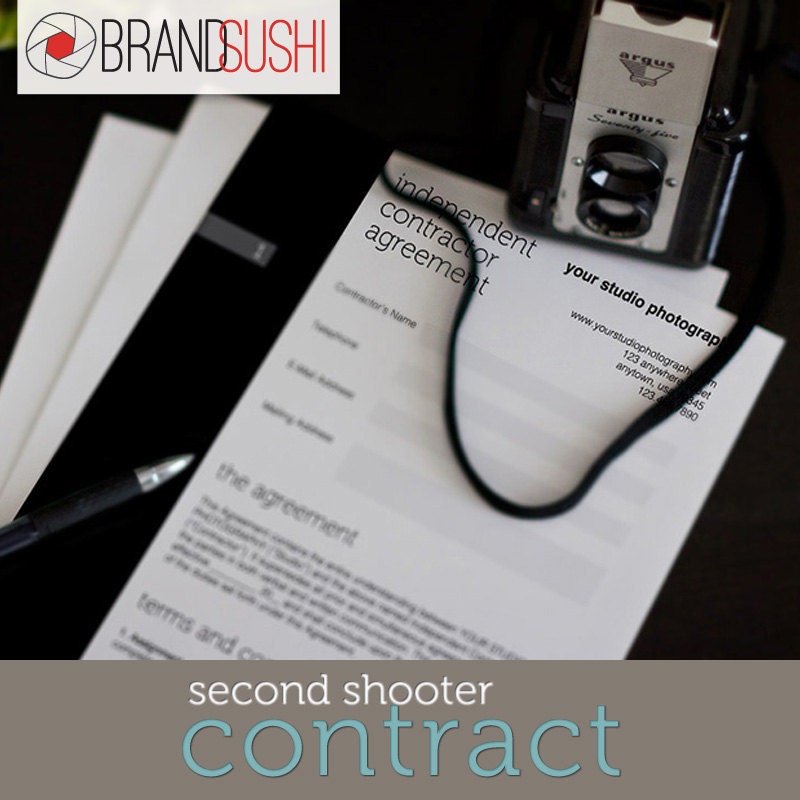 INSTANT DOWNLOAD - Comprehensive Wedding Photography Second Shooter Contract Agreement