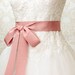 Bridal Sash - Romantic Luxe Grosgrain Ribbon Sash - Wedding Sashes - Dusty Rose - Pink -   Bridal Belt