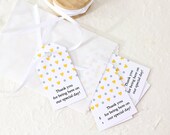 Wedding Favor Tag - Personalized Tag - Hearts and Polka Dot Tag - Bridal Shower Favor Tag, Party Favor Tag, Gift Tag