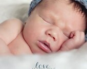 Love at First Sight Photo Birth Announcement - Customizable - Quantity 50