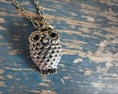 Bright-Eyed Owl Necklace