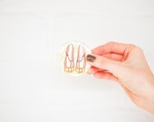 Peach Shoes Pocket Mirror