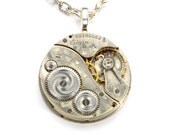 Steampunk Jewelry Necklace Steam Punk Antique 1917 Elgin Guilloche Watch Necklace Steam Punk Jewelry By Victorian Curiosities