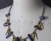 Spiked Blue Quartz Necklace