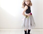 Velvet rosette sash belt - flower girls - accessories - chlldren's