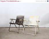 SALE Vintage Lawn Chairs / 1950s Metal Folding Chairs - 86home