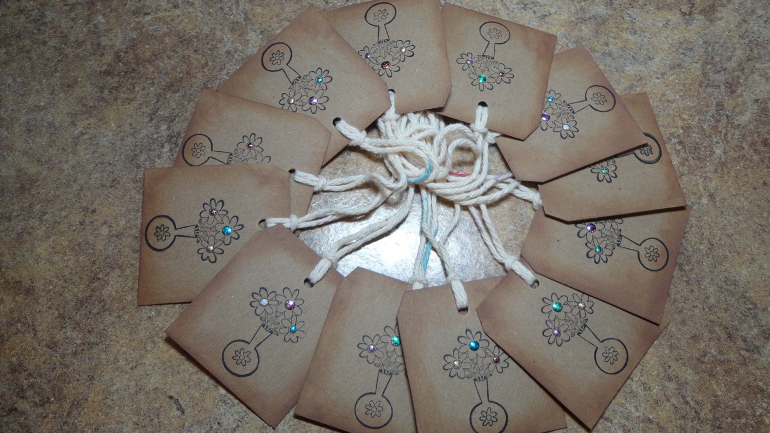 A Vase with Flowers TAG for your Gift Giving
