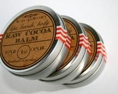 Raw Cocoa Body Balm //  Raw, Organic, Vegan // Quenching Moisturizer for Hands, Body and Lips. Vegan. Wax Free. 4oz.