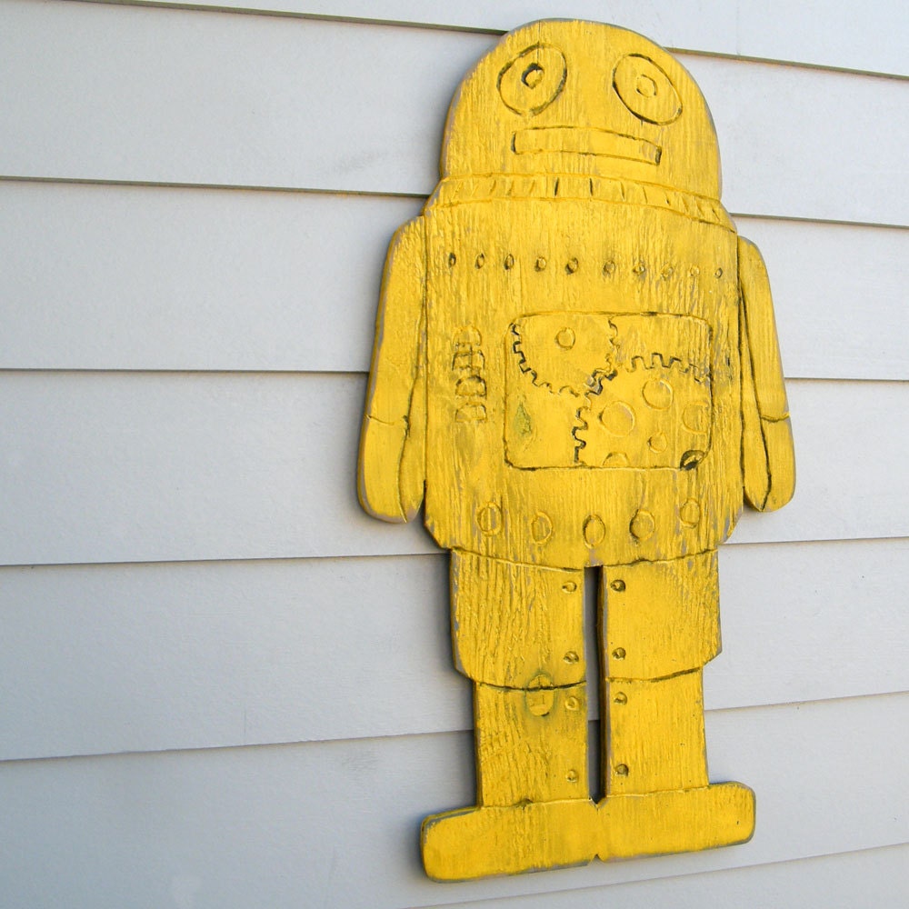 Robot Wall Decor Cosmo Robot Kids Wall Art