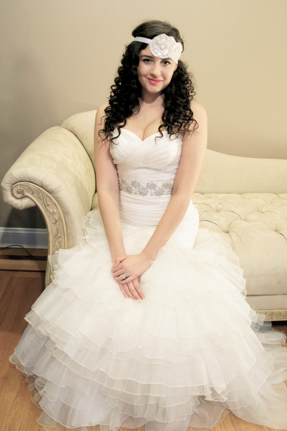 The Ritz Bridal Sequined Headband