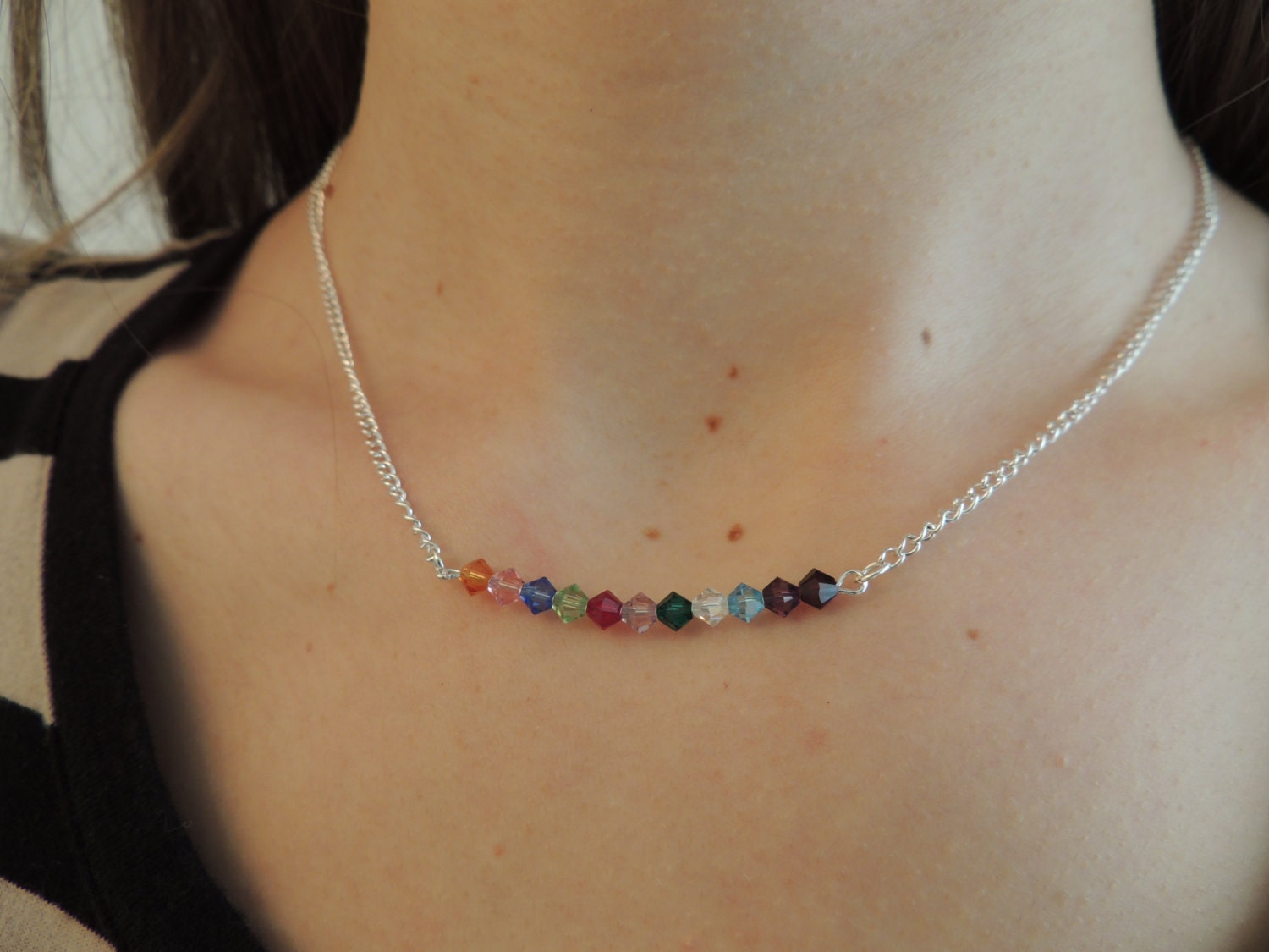 Buy grandmother birthstone jewelry - Mothers or Grandmothers Birthstone Necklace with up to 11 Birthstones