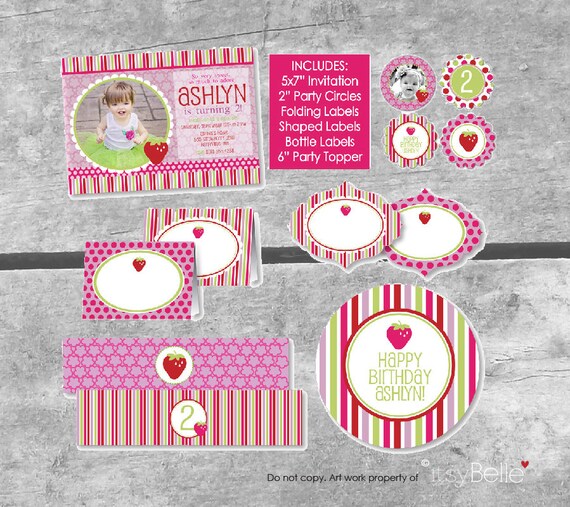Berry Sweet Collection - DELUXE PARTY PACKAGE by Itsy Belle Il_570xn