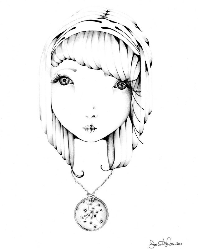 Original Pen & Ink Illustration / Drawing Fine Art pencil, pen and ink minimalist art OOAK