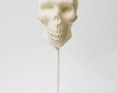 5 Chocolate Skull Lollipops: Au Naturale