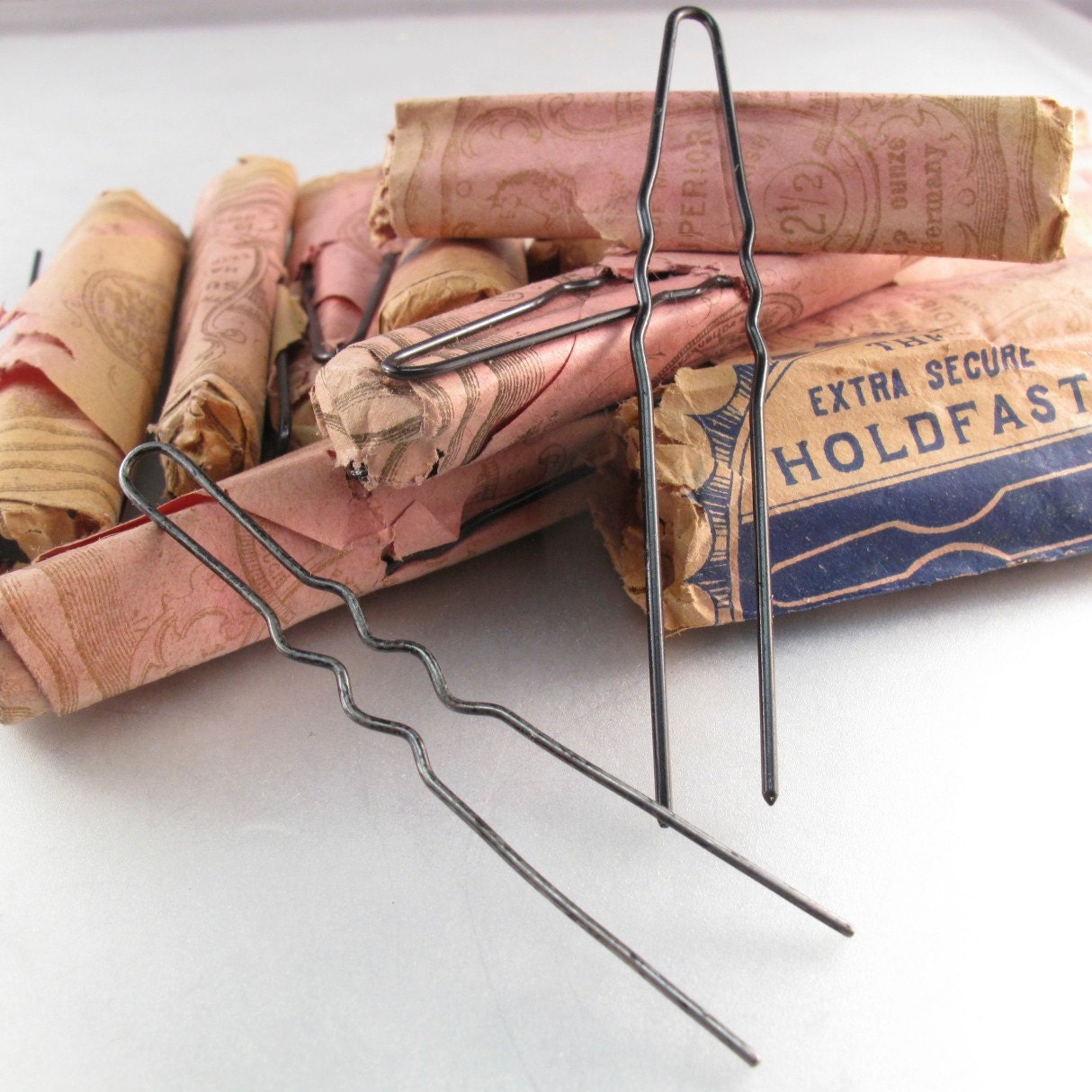 ANTIQUE HAIR PINS. vintage bobby pins. best by PartsForYou on Etsy