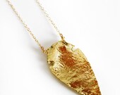 gold ARROWHEAD necklace - long version