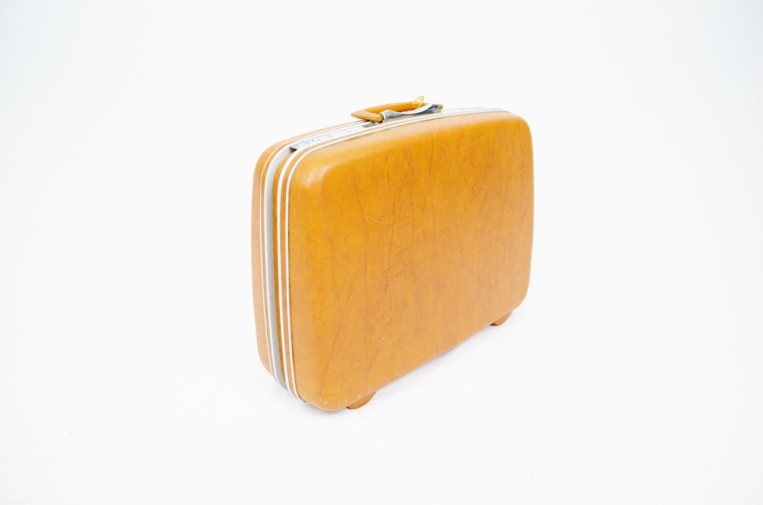 Vintage Hard Shell Samsonite Silhouette Suitcase in Burnt Orange
