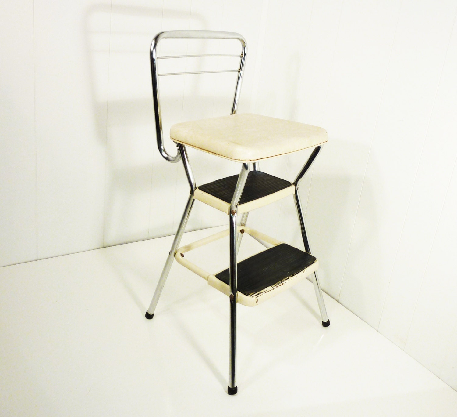 retro cosco 50s vintage step stool kitchen stool chair