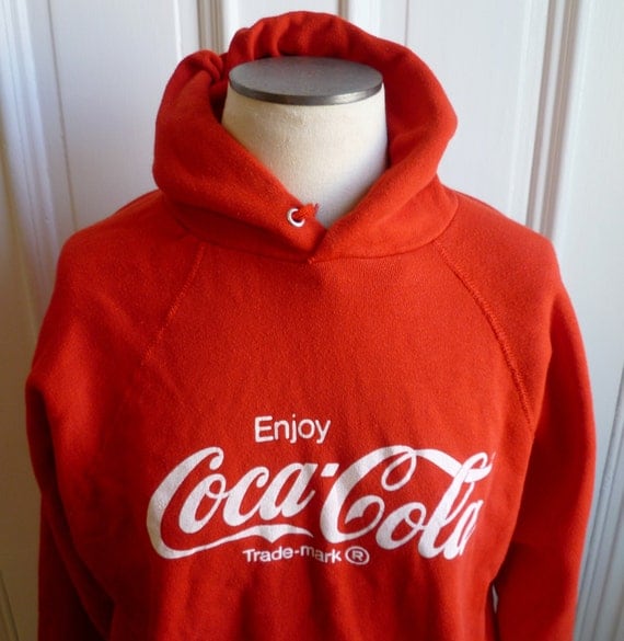 blue coca cola sweatshirt