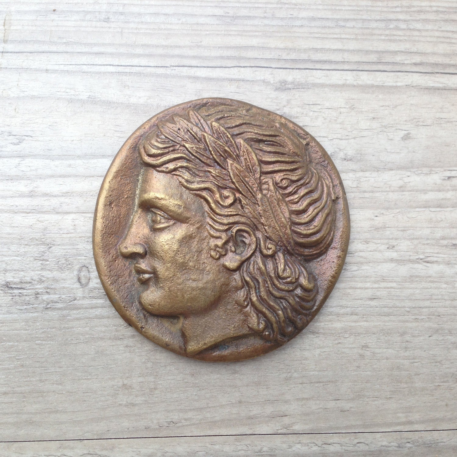 Bronze Paperweight, Greek God Apollo,God of Music and Poetry, Lyre Musical Instrument, Museum Quality Art, Greek Mythology, Olympian God