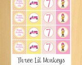 DIY Printable Firefighter Girl Cupcake Toppers Il_170x135