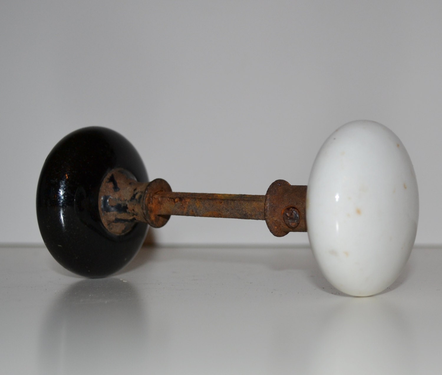 Antique Porcelain Door Knob Set Vintage Shabby Chic Knobs Antique Door Hardware