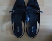 MIU MIU / Black patent leather / Ballet Flats / Slingback / Mary Janes / Size 8 38.5