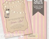 Mason Jar Lights - Printable Birthday or Wedding / Baby Shower Invitation