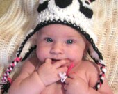 Customize your Panda Bear Hat. Made to order newborn through adult.