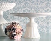 15" Wedding Cake Stand Pedestal / Wedding Cupcake Stand / Cottage Chic Cottage Style Decor for French Country Weddings