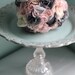 Robin Egg Blue Cake Stand / Vintage-Inspired Parisian Wedding Cake Stand / French Provincial Dessert Pedestal / Cupcake Stand