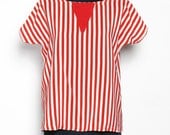 Handmade Silk Striped Blouse - Act Surprised  (2 available colours)