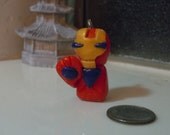Kawaii Ironman Charm Avengers Polymer Clay Charm Cell Phone Charm