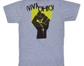 SUPER SOFT Vintage Feel Unisex Heather Grey Tee - Viva Ohio