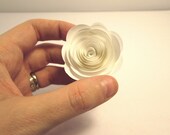 Paper Flowers // Custom Valentine Handmade Paper Roses White