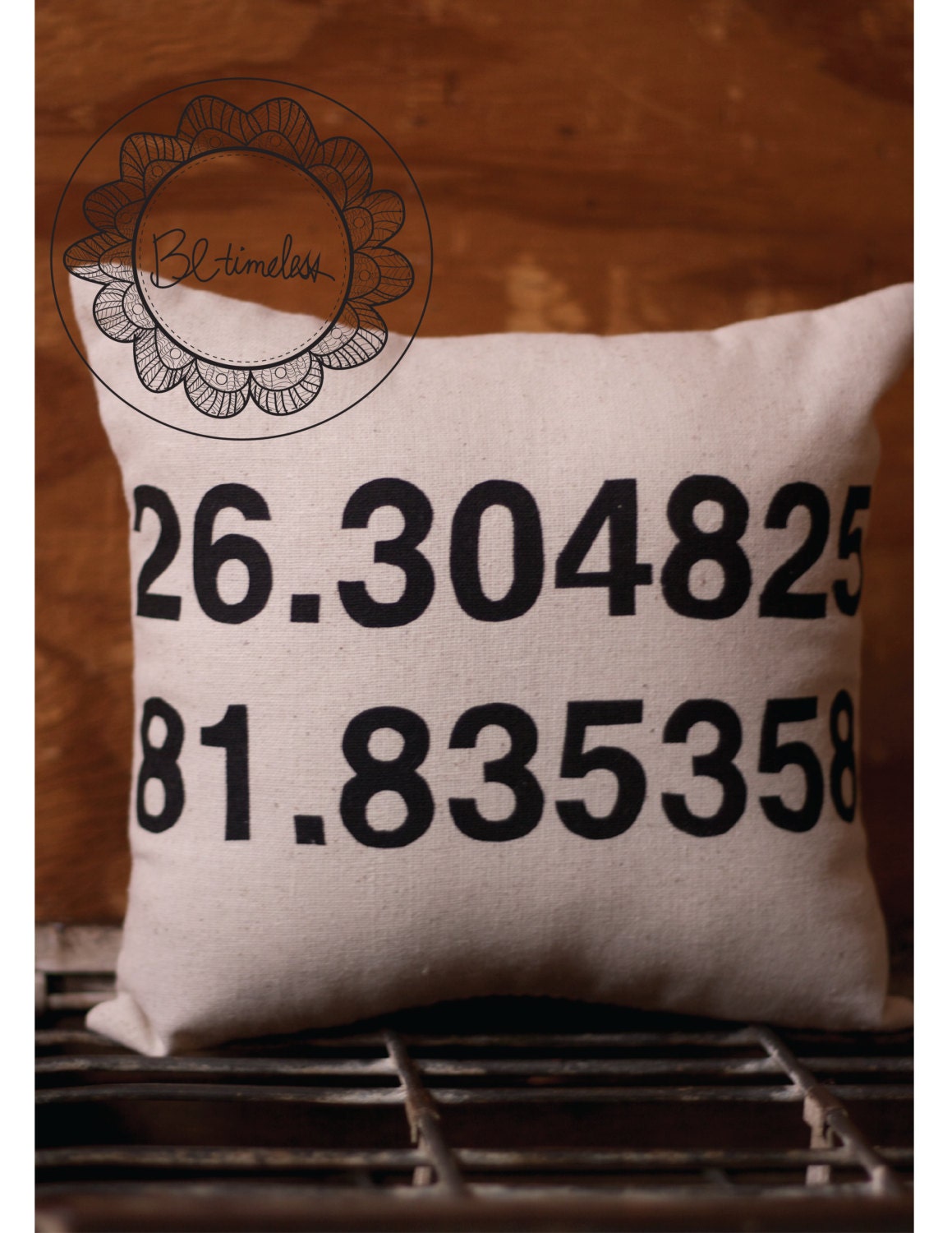 Coordinates custom throw pillow, accent pillow, ring bearer