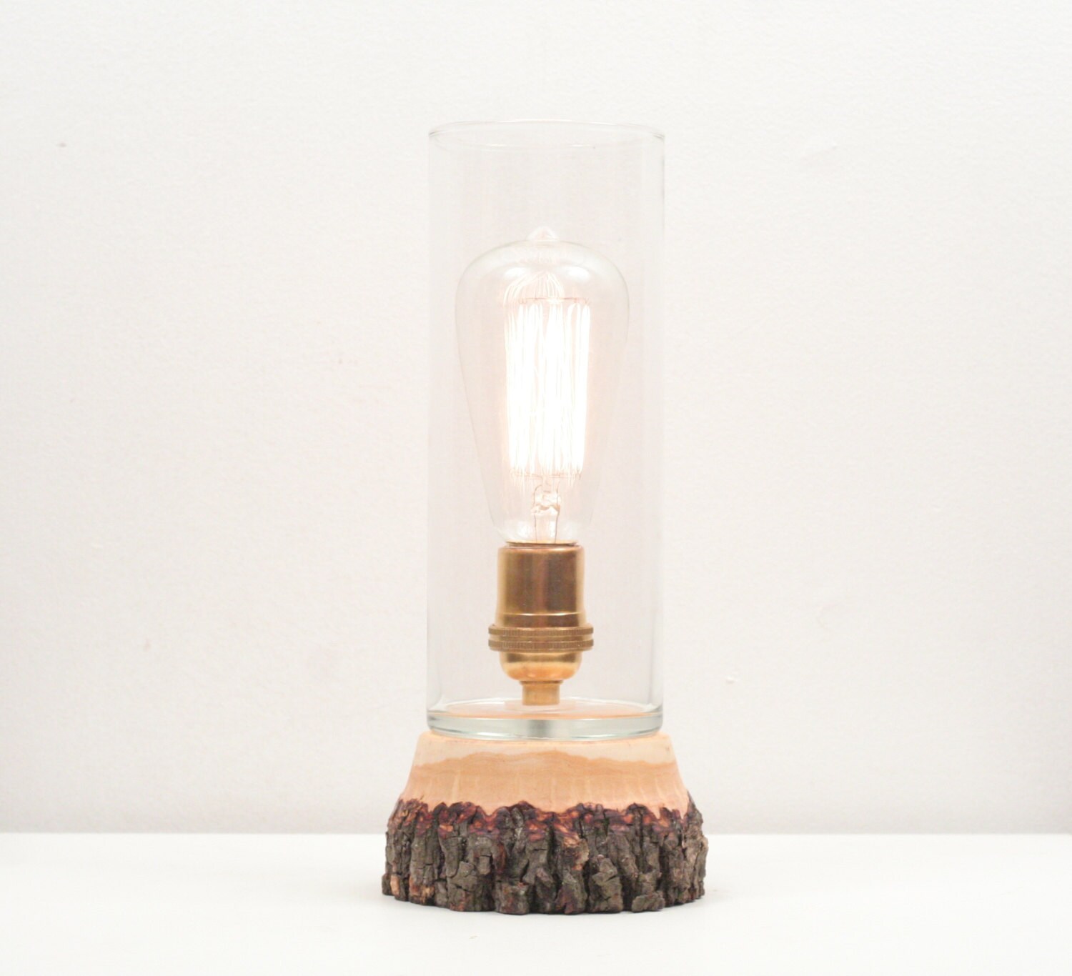 Tree Branch Hurricane Pedestal Lamp Rustic by WorleysLighting