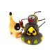Robot Radiation Hazard Catnip Cat Toy - Needle Felted Wool