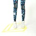 BAMBOO fiber  leggings. ECO friendly. blue pixels pattern.
