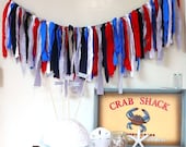 Nautical Fabric Garland Rag Streamer Backdrop
