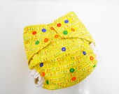Cloth Diaper - One Size Pocket Nappy - Sheet Music Color Pop