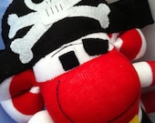 CE marked Pirate Sock Monkey Toy CUSTOM ORDER