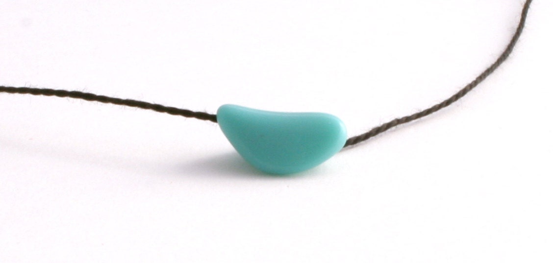 I Wish Bracelet vintage blue // friendship good luck karma jewelry